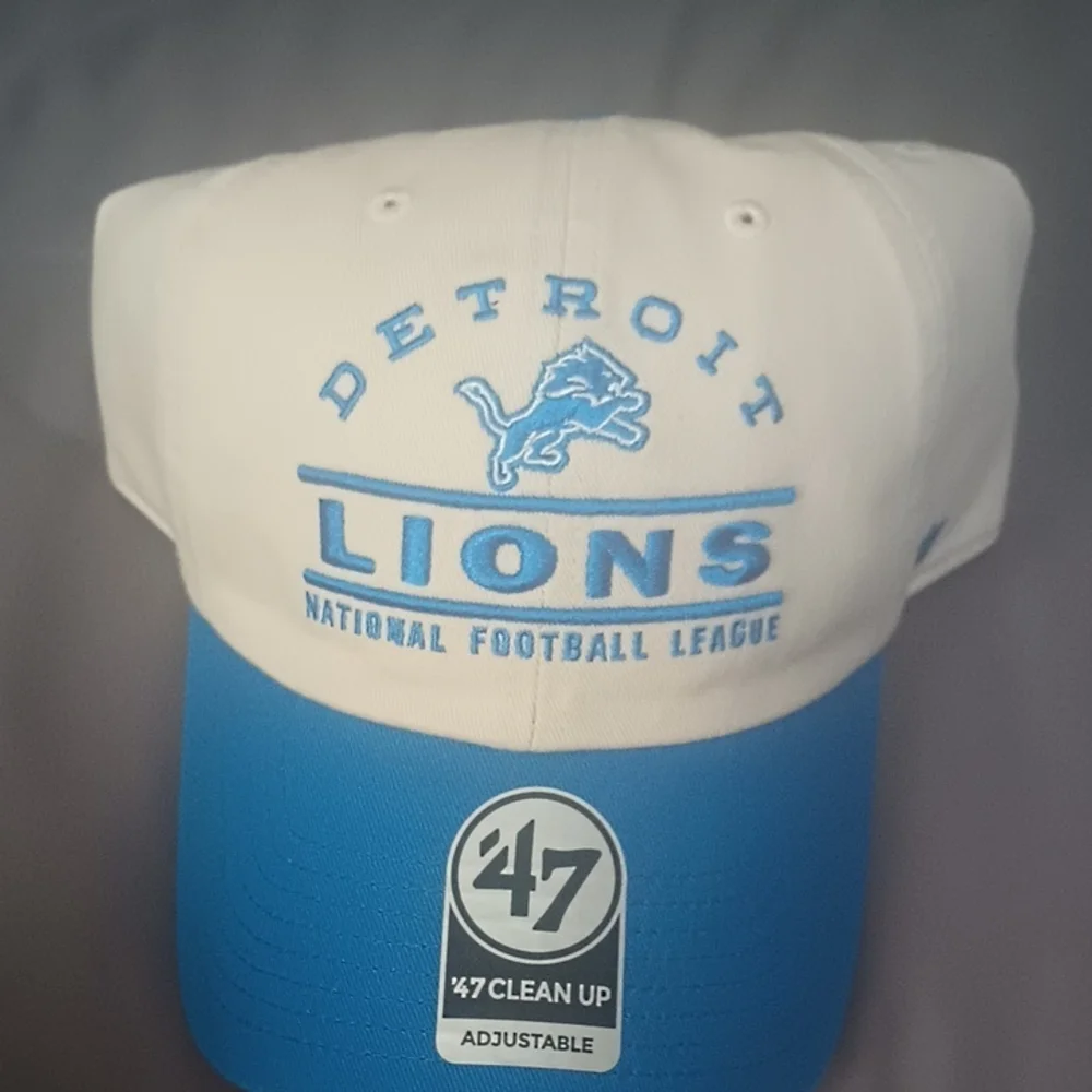 47 Brand Detroit Lions Cream and Blue Hat